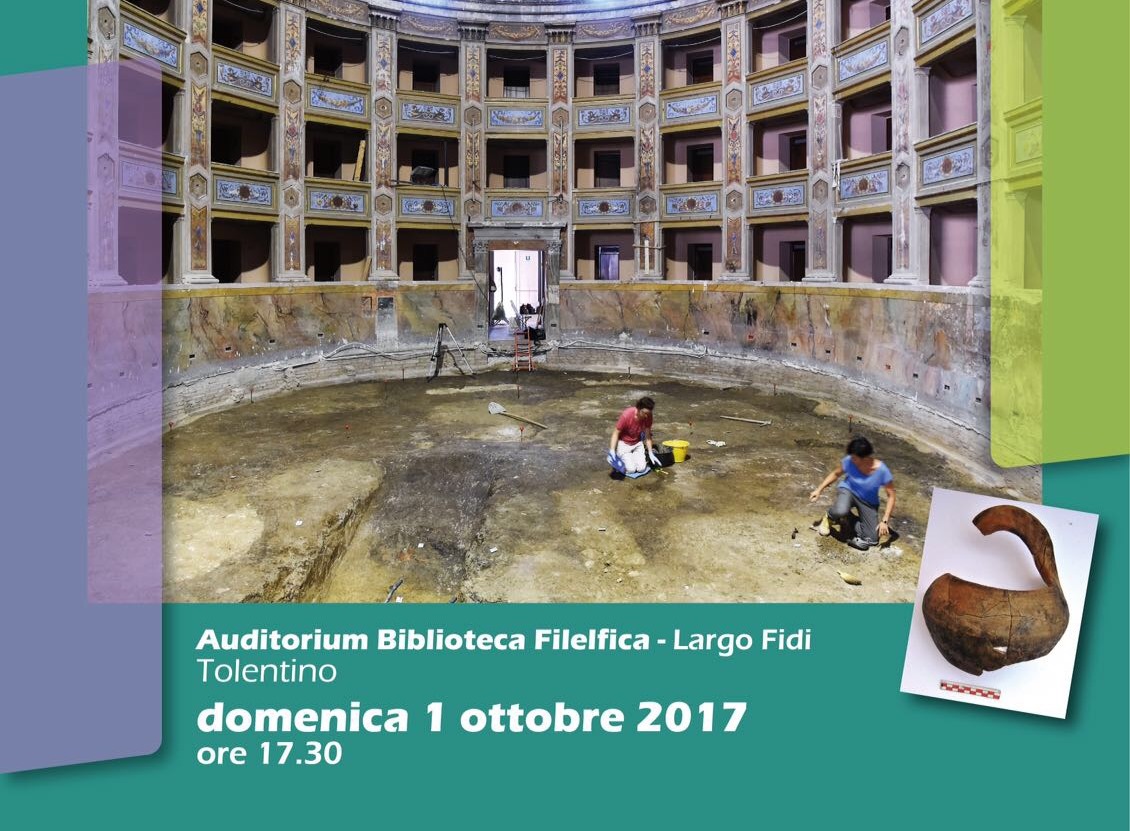 Tolentino, indagini archeologiche nell'area del teatro Vaccaj