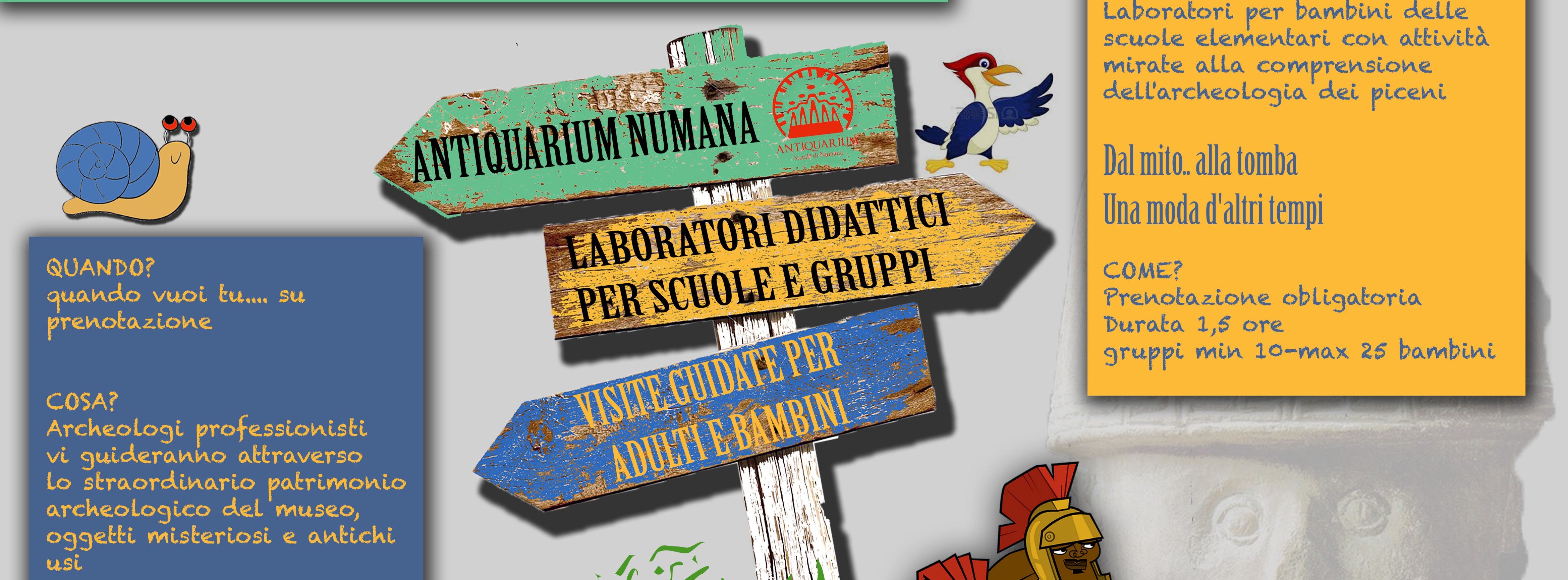 Didattica in museo e visite guidate 2019 - Antiquarium statale di Numana (AN)