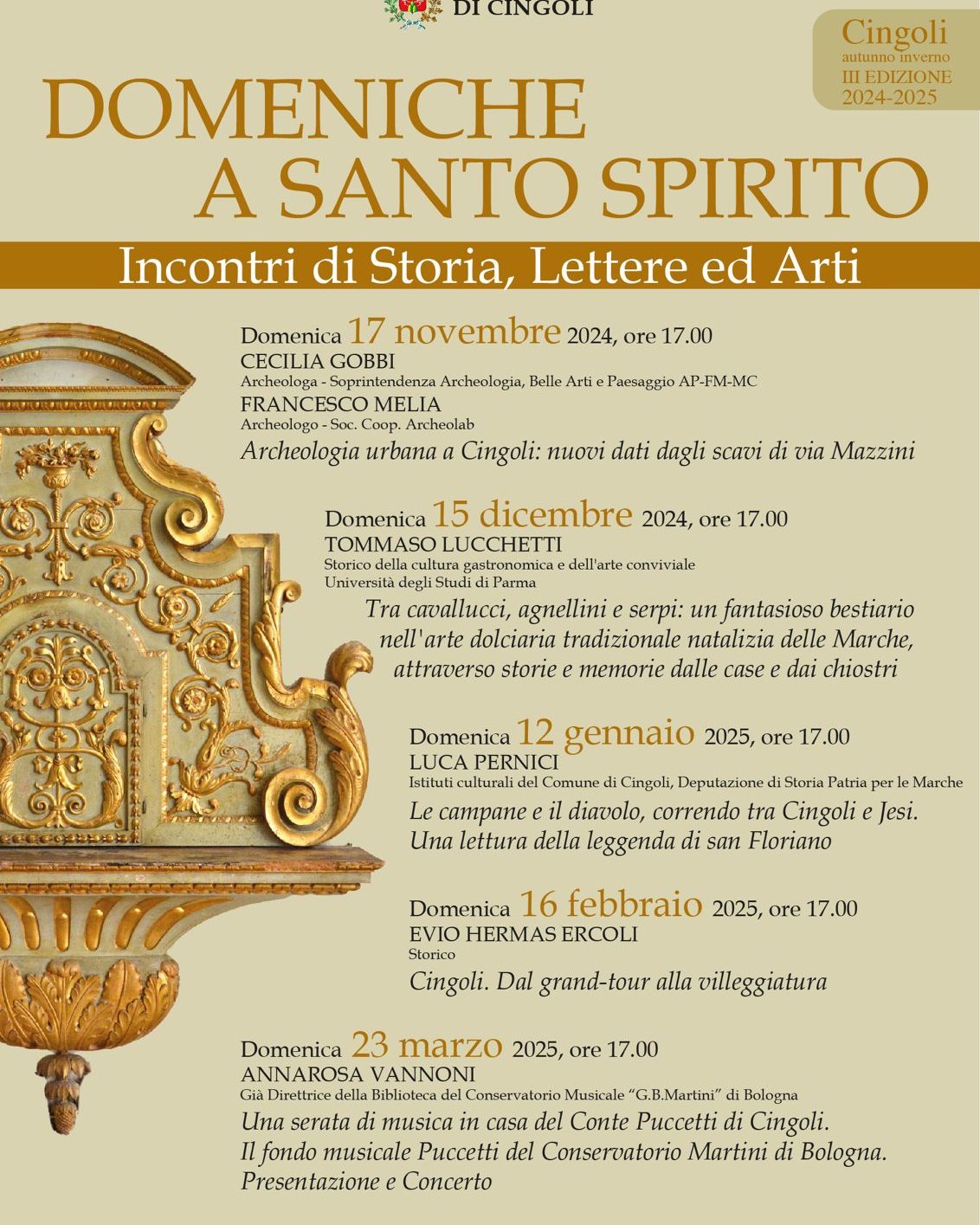 DOMENICHE A S. SPIRITO (CINGOLI, MC) - Presentazione degli scavi di P.za Mazzini
