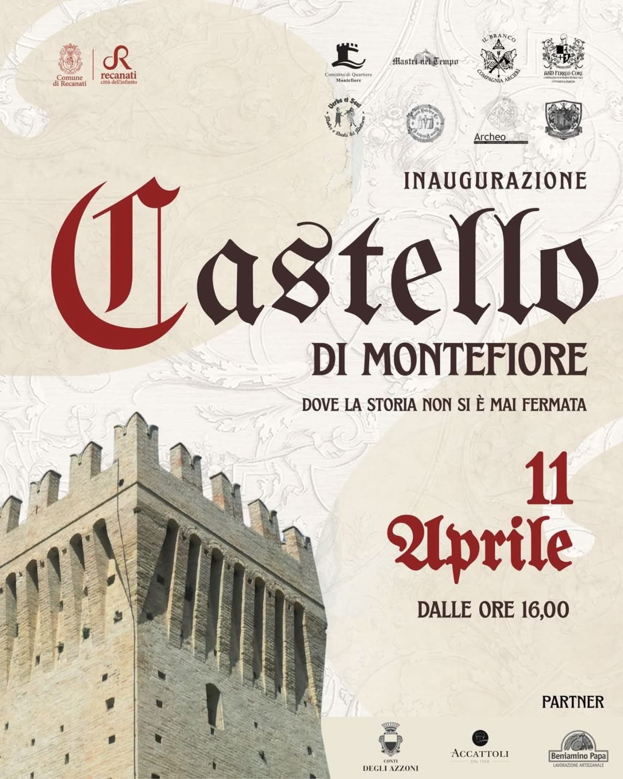 CASTELLO DI MONTEFIORE - RECANATI (MC) Inaugurazione