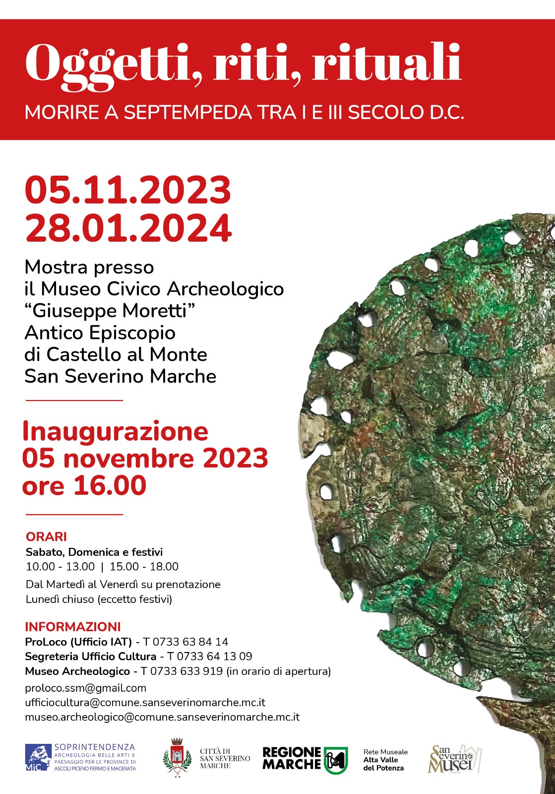OGGETTI, RITI, RITUALI - Museo Archeologico G. Moretti, San Severino Marche
